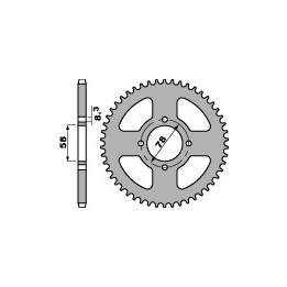 PBR zębatka tylna 810 36 f suzuki gn 125 (łańc. 428) (JTR810.36) (made in italy)