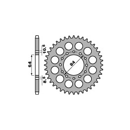 PBR zębatka tylna 811 40 C45 suzuki ltz 400 03-08 (JTR1826.40) (KSF400) (łańc. 520) (made in italy)