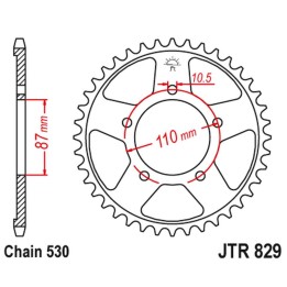 JT zębatka tylna 824 47 suzuki gsf 600 95-04, gsf 650 05-06 (82447JTZBK)* (łańc. 530)