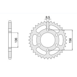 CHT zębatka tylna 830 46 husqvarnate 610 (817-46)