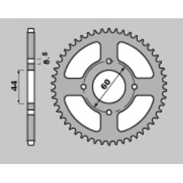CHT zębatka tylna 832 38 (A4150832380) yamaha dt 80 MX