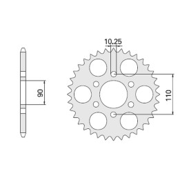 CHT zębatka tylna 850 33 (850 33) yamaha xj/xs 650