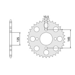 CHT zębatka tylna 857 41 yamaha (857-41) (JTR857.41) yamaha xt 600 '85-94, xt 600Z tenere 87-89