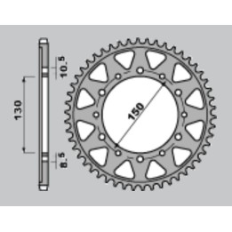 CHT zębatka tylna 860 39 (JTR859.39) yamaha fzs 600 fazer 96-03, XJR1300`02-03, FJ1200`91-96 (86039JT) (łańc. 530)