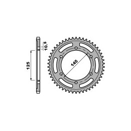 PBR zębatka tylna 865 39 C45 yamaha fzx 750 86-97 (łańc. 530) (JTR865.39) (made in italy)