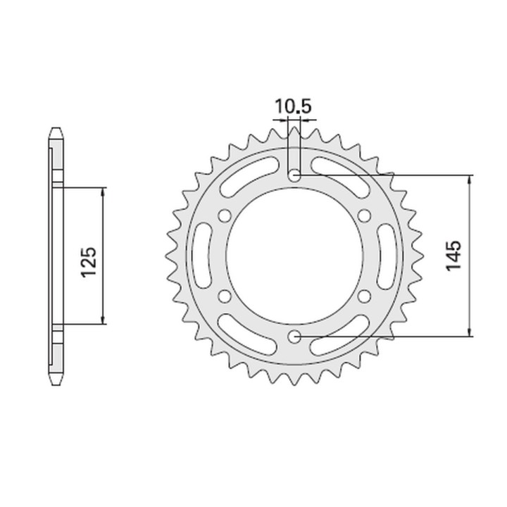 CHT zębatka tylna 865 43 yamaha fz 750 (865-43)