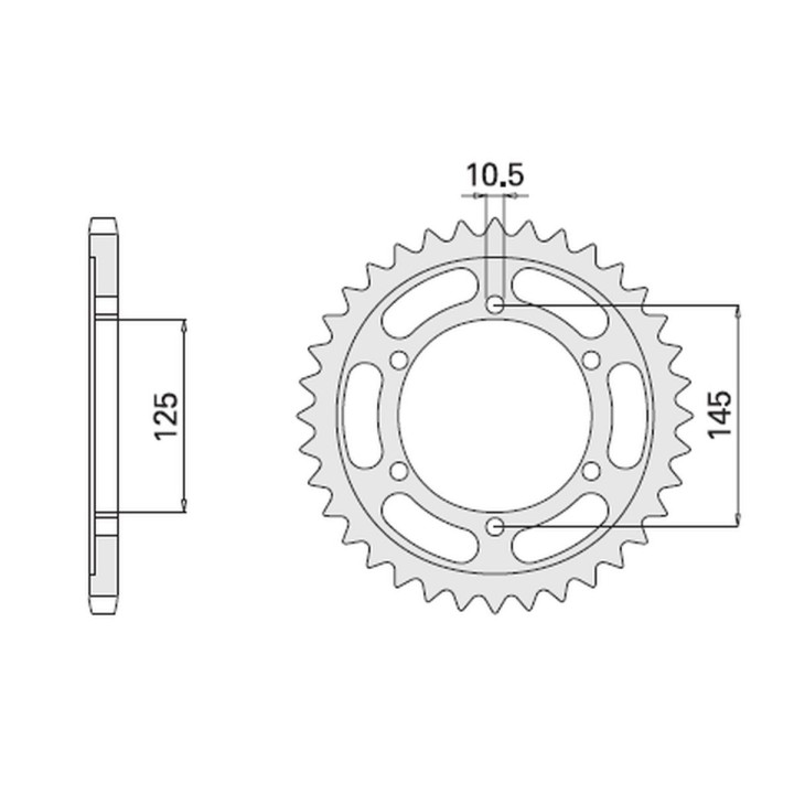 CHT zębatka tylna 869 42 yamaha tdm 850 96-98 (A4150867420) (867-42)