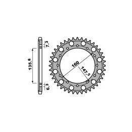 PBR zębatka tylna 1507 53 f fantic 50 (łańc. 428) (made in italy)
