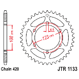 JT zębatka tylna 4412 59 aprilia SX 50 -18-19 (441259JT) (ŁAŃC.420)