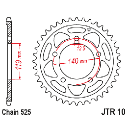 JT zębatka tylna 4671 44 bmw f 750GS '18-19, f 850GS / adventure '18-19 (łańc. 525) (467144JT)