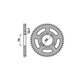 PBR zębatka tylna 239 36 f honda mbx 80F 83-87 (łańc. 420) (JTR239.36) (made in italy)
