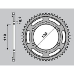 CHT zębatka tylna 241 42 suzuki gsxr 1000 '09-'15 (479-42) (JTR479.42)