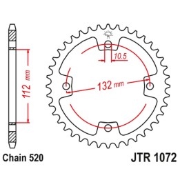 JT zębatka tylna 4485 36 (448536) kymco kxr, kxu, maxxer, mxu 250/300 '02-'15 (łańc. 520)