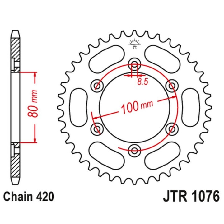 JT zębatka tylna 4429 52 rieju 50 spike '02-05', tango '03-05' (442952JT) (ŁAŃC.420)