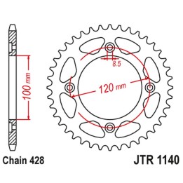 JT zębatka tylna 4478 50 beta 125 rr/re '08-20' (447850JT) (łańc. 428)