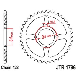 JT zębatka tylna 4467 49 suzuki rv 125 van van '03-16' (446749JT) (ŁAŃC.520)