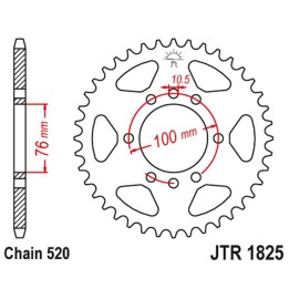 JT zębatka tylna 823 40 suzuki vl 250 intruder lc '00-04'; lt 250/300 '86-89'; gn 400 '80-82'; lt 500 '88-92',DR 500 '81-83', d…
