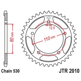 JT zębatka tylna 334 40 triumph 750/900/955/1000/1200 trophy/daytona/sprint/tiger/trident '91-03' (33440JT) (ŁAŃC.530)