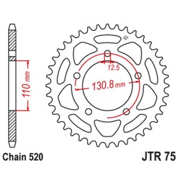 JT zębatka tylna 4586 43 bmw s 1000 rr '09-20' (458643JT) (ŁAŃC.520) konwersja