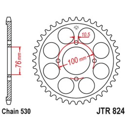 JT zębatka tylna 817 46 suzuki gsx 600F '85-88 (81746JT) (łańc. 530)