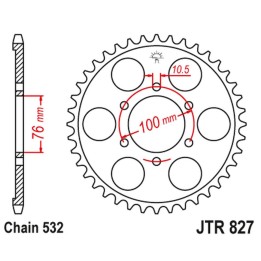 JT zębatka tylna 806 52 suzuki gsx 1100F '88-96 (80652JT) (łańc. 532)