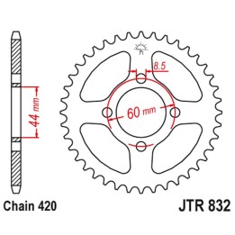 JT zębatka tylna 832 48 yamaha dt 50MX '81-95, dt 50R '89-94, rd 50 '77-78 (83248JT) (łańc. 420)