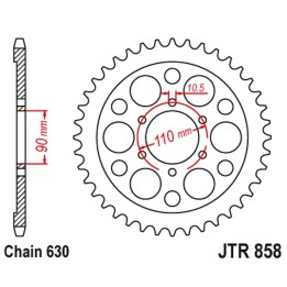 JT zębatka tylna 858 35 yamaha xv 920R / xv 1000 '81-82, TR1 '81-85 (85835JT) (łańc. 630) na zamówienie