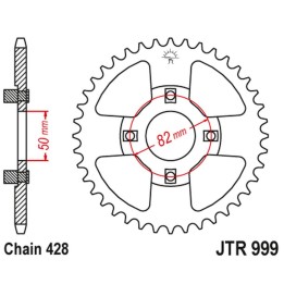 JT zębatka tylna 4351 45 honda XR 100 '81-84 (435145JT) (STD.-5) (ŁAŃC.428) na zamówienie