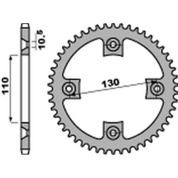 PBR zębatka tylna 4349 40 C45 honda trx 300 '93-'97 (JTR1350.40) (łańc. 520) (STD.+2) (made in italy)