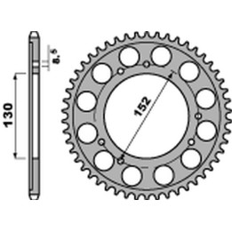 PBR zębatka tylna 4424 43 C45 cagiva navigator 1000 '01-'05, gran canyon 900 '00-'01 (łańc. 525) (jtr-brak) (made in italy)
