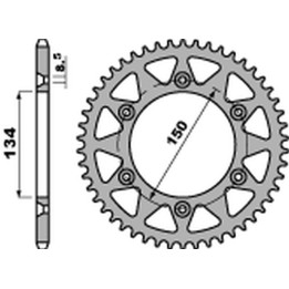 PBR zębatka tylna 489 46 f kawasaki kx/kxf 125/250 '84-'20, kdx 200/220/250 '84-'06 (JTR489.46) (łańc. 520) (made in italy)