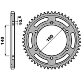 PBR zębatka tylna 502 46 C45 kawasaki gpz 750 '84-'88, gpz 1100 '95-'98, zz-r 1100 '90-'01 (JTR502.46) (ŁAŃC.530) (made in ital…