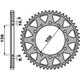 PBR zębatka tylna 860 49 C45 yamaha fzs 600 fazer/yzf thundercat '96-'03, gts 1000 '93-'01, xjr 1200/1300, fj 1100/1200 (JTR859…