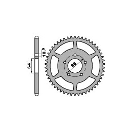 PBR zębatka tylna 254 43 C45 honda xl 200R 81-84 (łańc. 520) (made in italy)