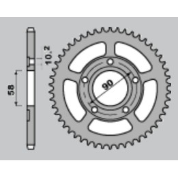 CHT zębatka tylna 281 40 honda crm 125 90-00 281 40 (604-40) (JTR604.40)