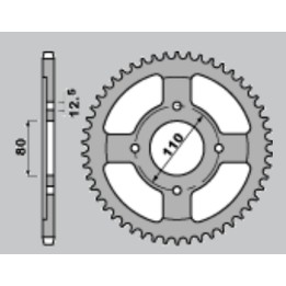 CHT zębatka tylna 284 39 (284-39) (JTR284.39) honda cb 750/1100 '79-'89