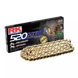 RK łańcuch napędowy (enduro) GB520MXU-120 (uw-ring) zakuwka (clf) w zestawie