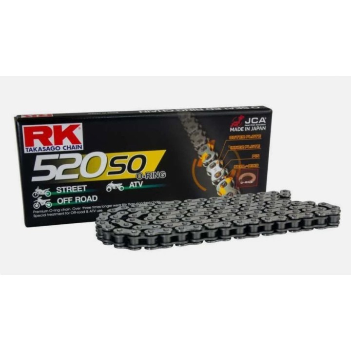 RK łańcuch napędowy 520SO-120 (o-ring) zakuwka (clf) w zestawie