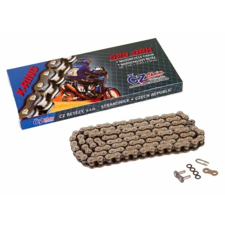 CZ łańcuch napędowy 520 orh (116 ogniw) active ring (x-ring) street do 750 ccm (35,8 kn) + zapinka