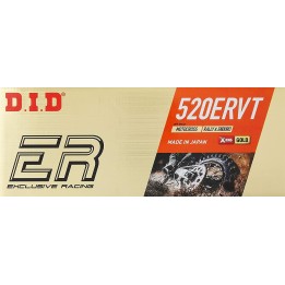 DID łańcuch napędowy 520ERVT-118 (118 ogniw) x-ring (złoty) (otwarty + zakuwka)