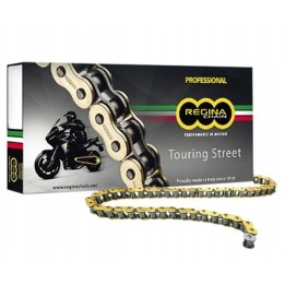 REGINA łańcuch napędowy 520ZRT (116OGNIW) z-ring touring-street do 750 ccm złoty (zapinka+zakuwka) (135ZRT/1006)