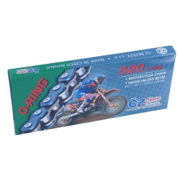 CZ łańcuch napędowy 520 rdo (104 ogniw) o-ring do 450 ccm (33,8 kn) (z otworami wyrzucającymi błoto) + zakuwka