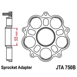 JT adapter zębatki tylnej ducati 748/796/800/848/916/1000/1100