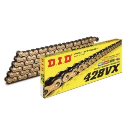 DID łańcuch napędowy 428VXGB-128 (128 ogniw) x-ring złoty (otwarty + zakuwka)