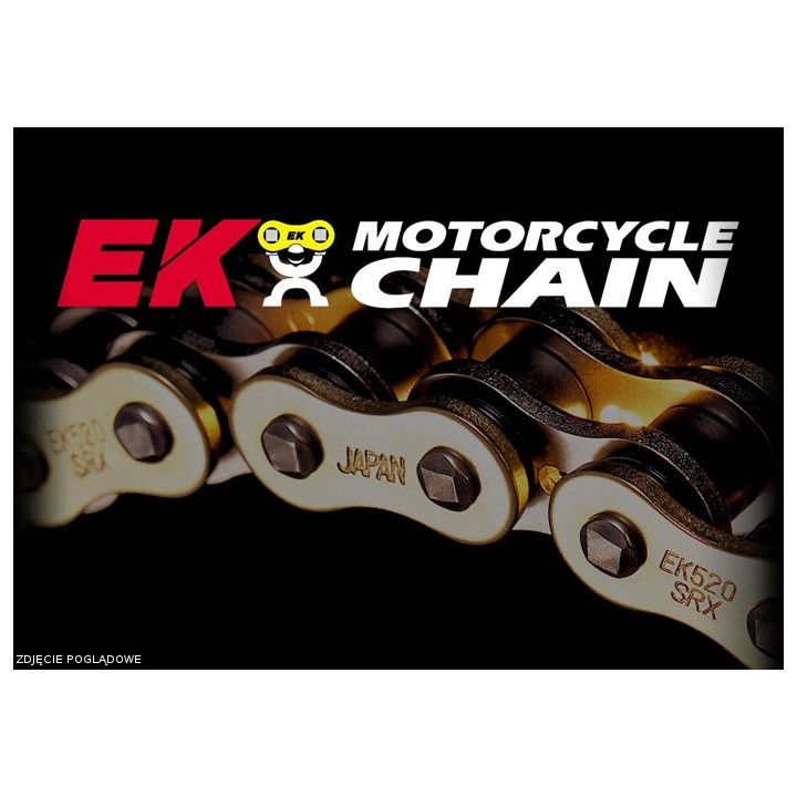 EK łańcuch napędowy EK428SHDR 140 cross (do 125CCM) (22,2KN) (made in japan) (zapinka)