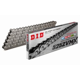 DID łańcuch napędowy 525ZVMX-100 (100 ogniwa) x-ring (otwarty + zakuwka)