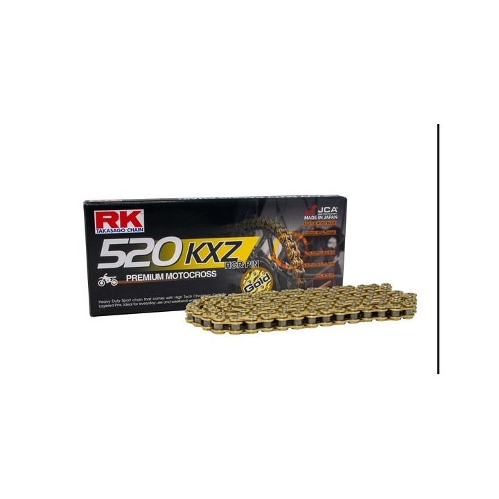 RK łańcuch napędowy (motocross) GB520KXZ-120 zapinka (cl) w zestawie