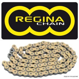 REGINA łańcuch napędowy 520EBE-ORO (118 ogniw) touring-street do 250 ccm złoty (zapinka) (135EB-ORO/031) (bez oringów)