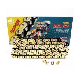 CZ łańcuch napędowy 520 MX (106 ogniw) złoty (motocross) do 450 ccm (35,8 kn) + zapinka