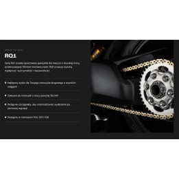 TSUBAKI ogniwo łączące zapinka do łańcucha 520 RQ1 professional road x-ring chain